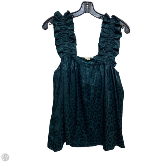 Top Sleeveless By Entro In Green, Size: S