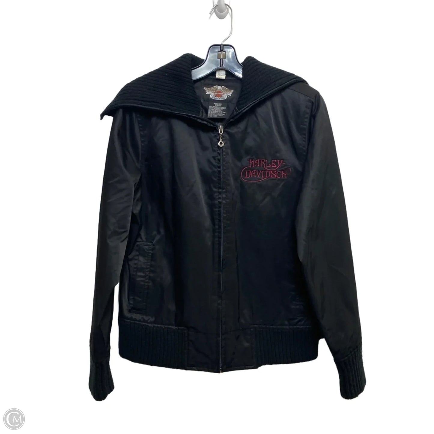 Jacket Windbreaker By Harley Davidson In Black, Size: M