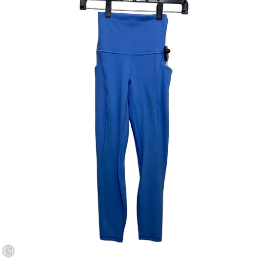 Athletic Leggings By Lululemon In Blue, Size: Xs