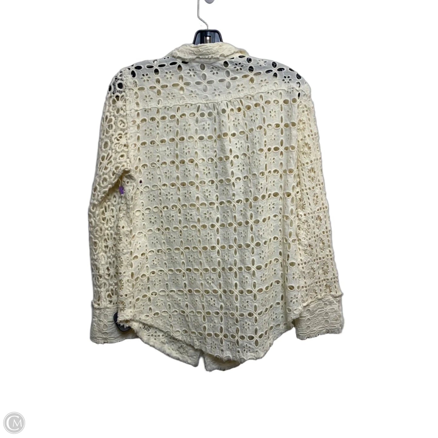 Top Long Sleeve By Free People In Cream, Size: S