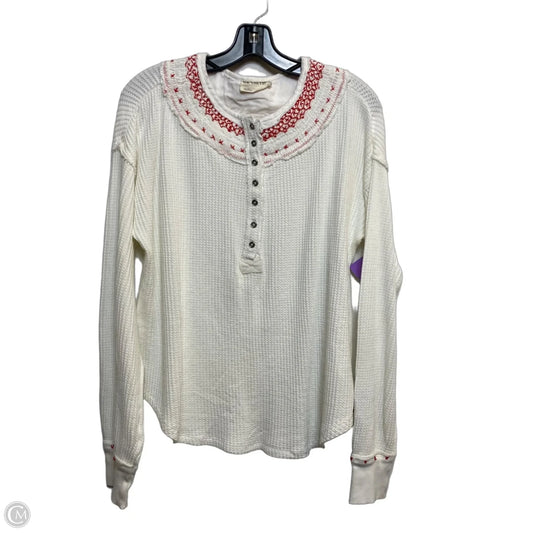 Top Long Sleeve By We The Free In White, Size: S