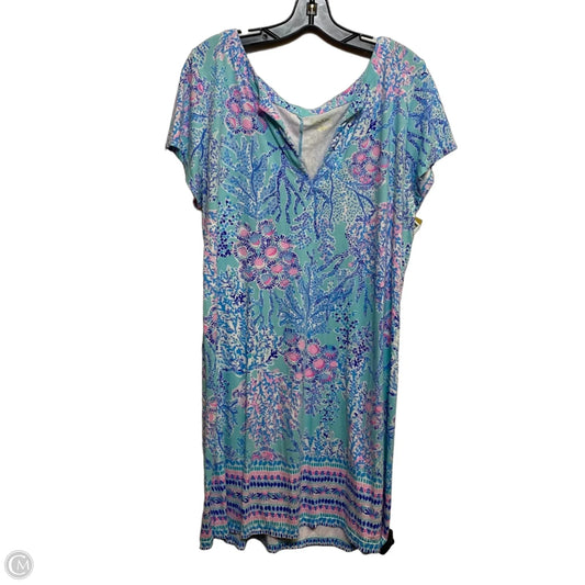 Dress Designer By Lilly Pulitzer In Blue, Size: Xxl