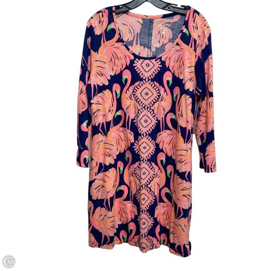 Dress Designer By Lilly Pulitzer In Blue & Pink, Size: Xl