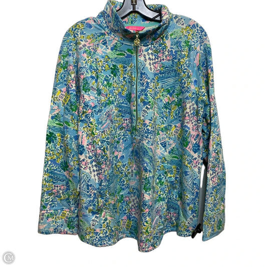 Sweatshirt Designer By Lilly Pulitzer In Blue, Size: Xxl