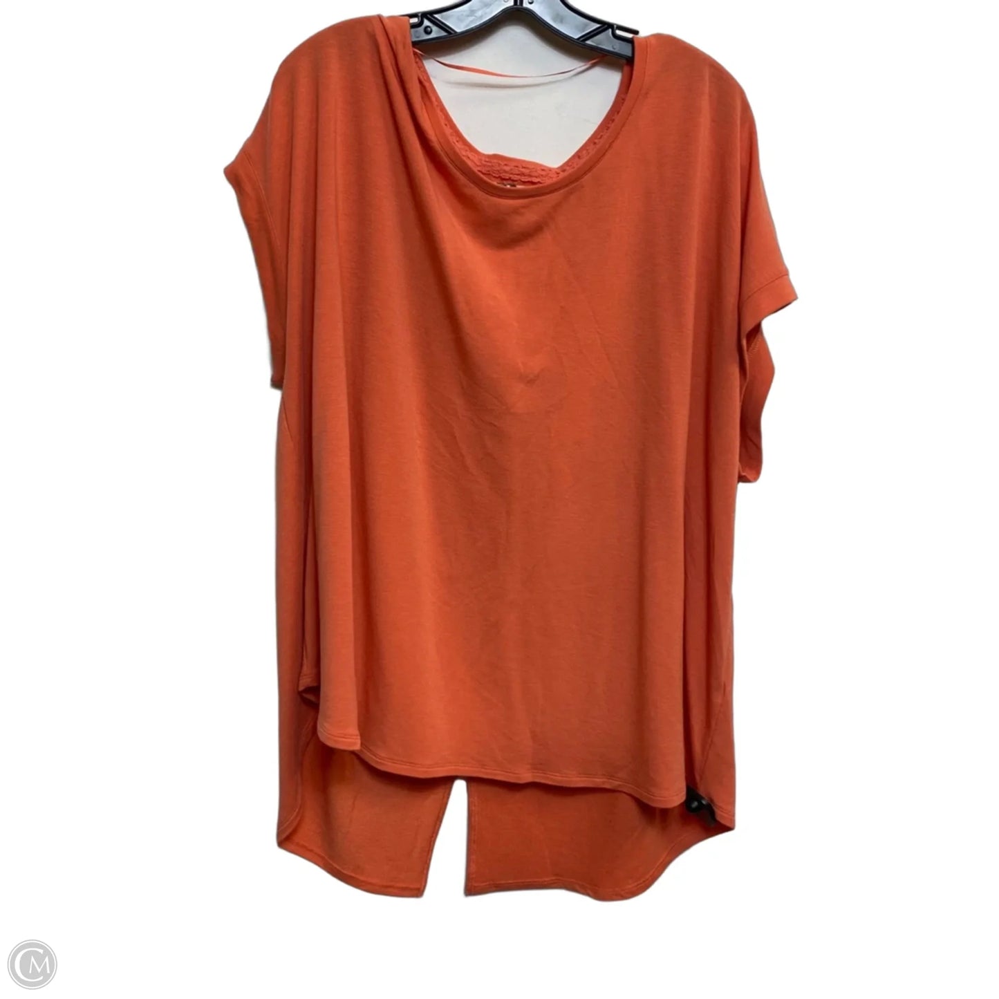 Top Short Sleeve By Cupio In Orange, Size: 3x