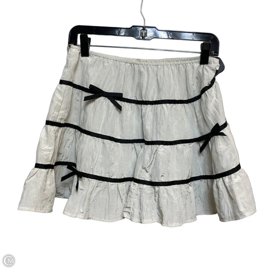 Skirt Mini & Short By Illa Illa In White, Size: S