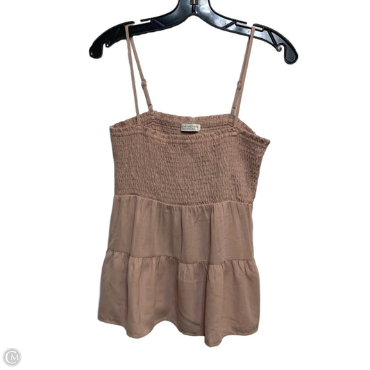Top Sleeveless By Paper Crane In Pink, Size: M
