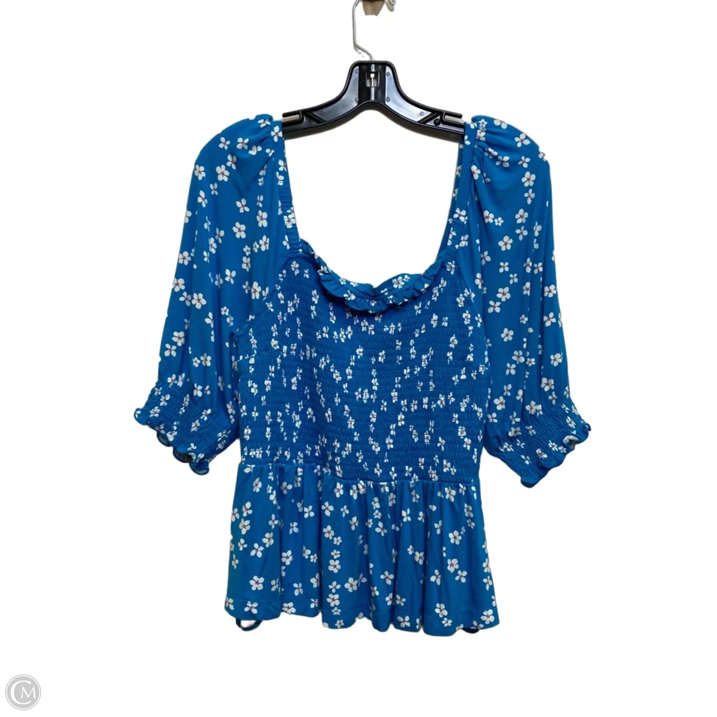 Top Short Sleeve By Draper James In Blue, Size: M