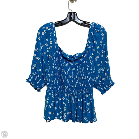 Top Short Sleeve By Draper James In Blue, Size: M