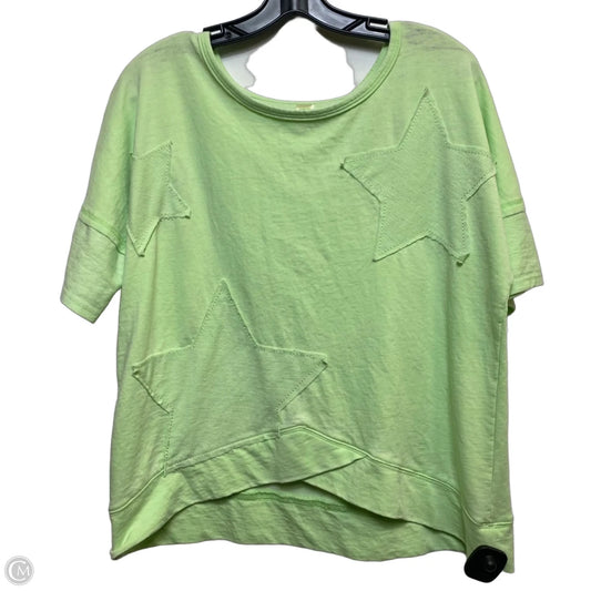 Top Short Sleeve By halcyon In Green, Size: M