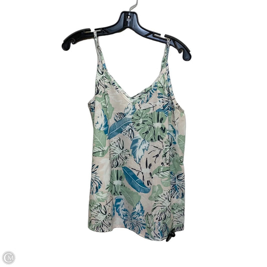 Top Sleeveless By Tecrew In Green, Size: S