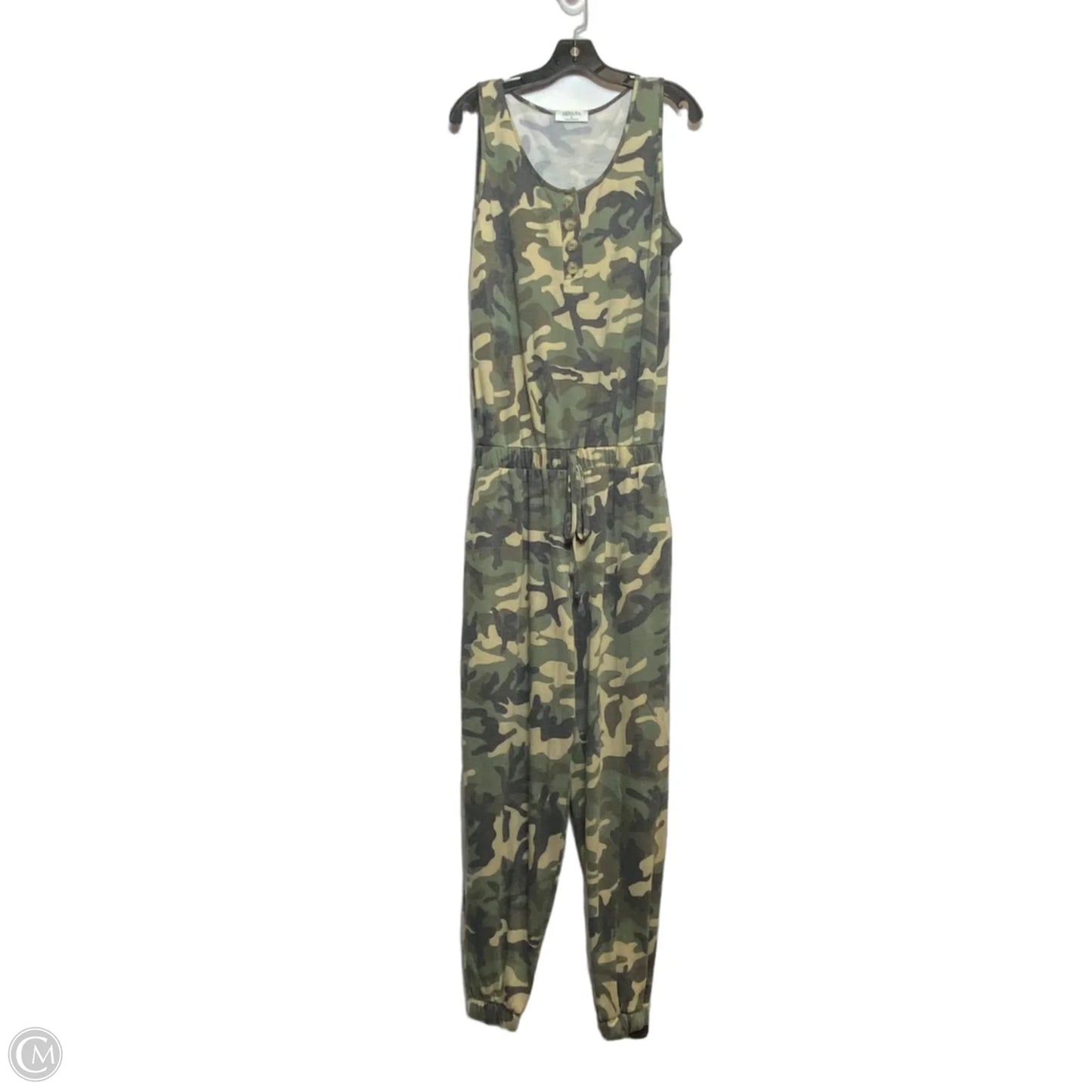 Jumpsuit By Zenana In Camouflage Print, Size: L