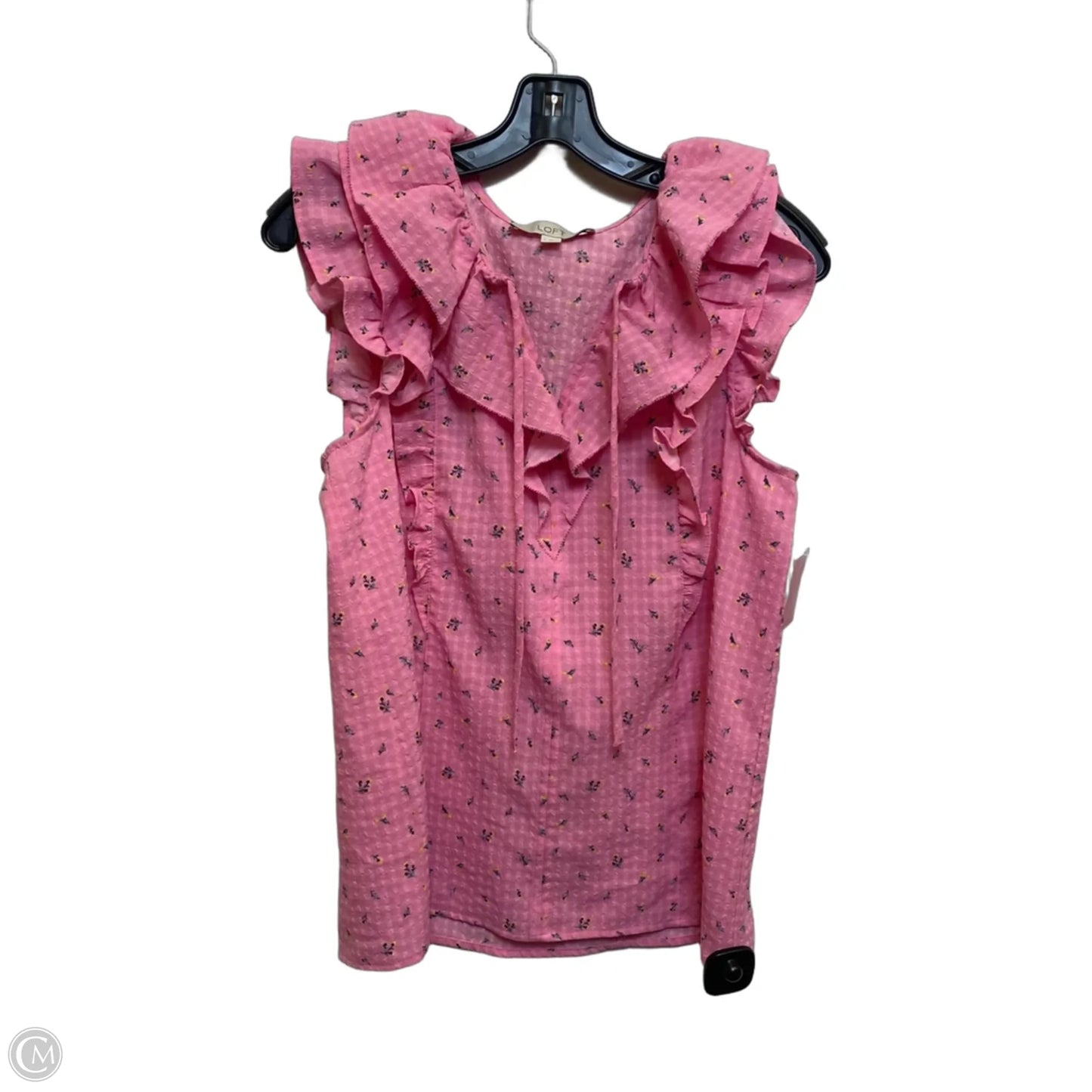 Top Sleeveless By Loft In Pink, Size: S