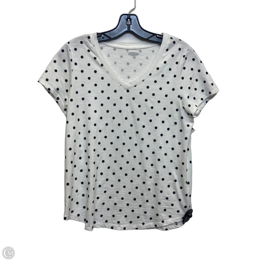 Top Short Sleeve By Olga In White, Size: S
