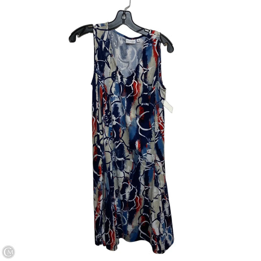 Dress Casual Short By Kim Rogers In Blue, Size: 1x