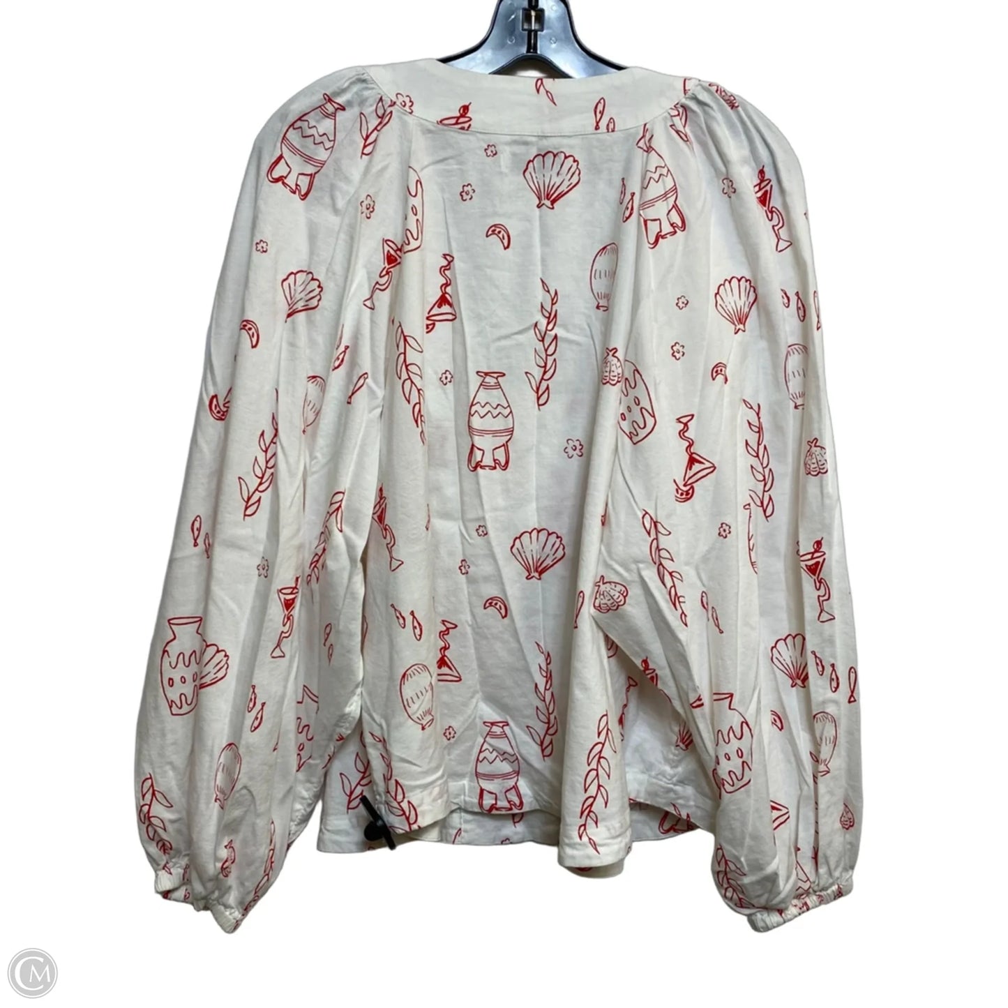 Top Long Sleeve By Sonoma In Cream, Size: Xl
