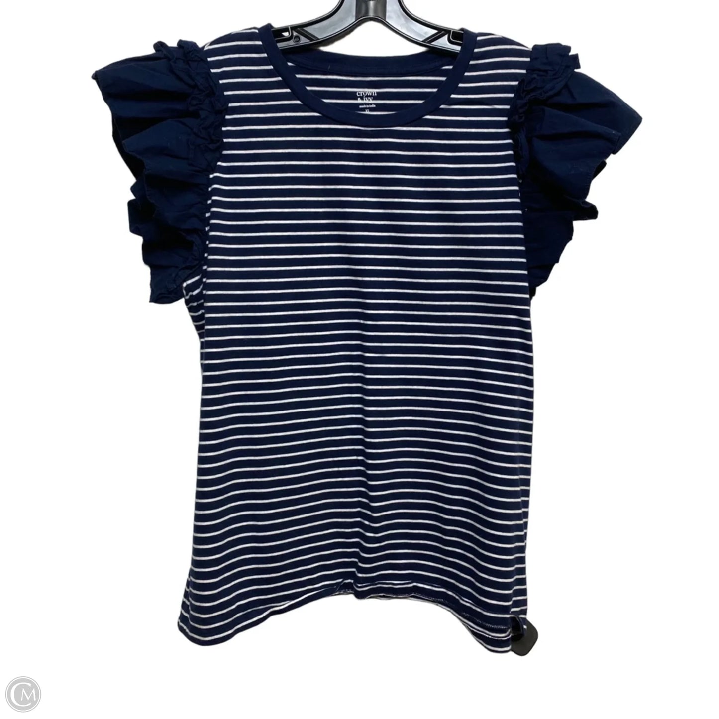Top Short Sleeve By Crown And Ivy In Blue, Size: Xl