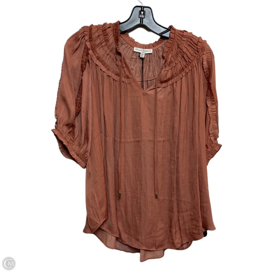 Top Short Sleeve By Maison Damelie In Pink, Size: L