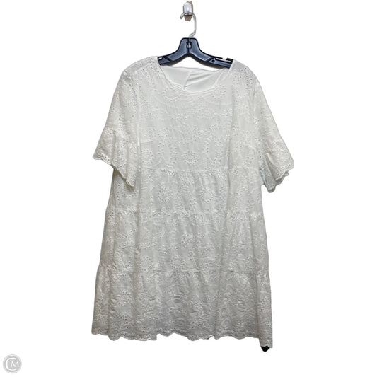 Dress Casual Short By Shein In White, Size: 1x