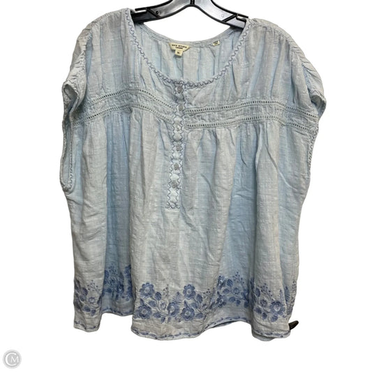 Top Sleeveless By Max Studio In Blue, Size: Xl