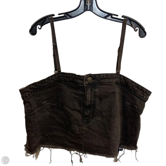 Top Sleeveless By Wild Fable In Brown, Size: Xxl