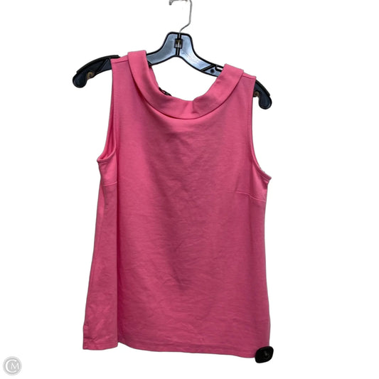 Top Sleeveless By Talbots In Pink, Size: M