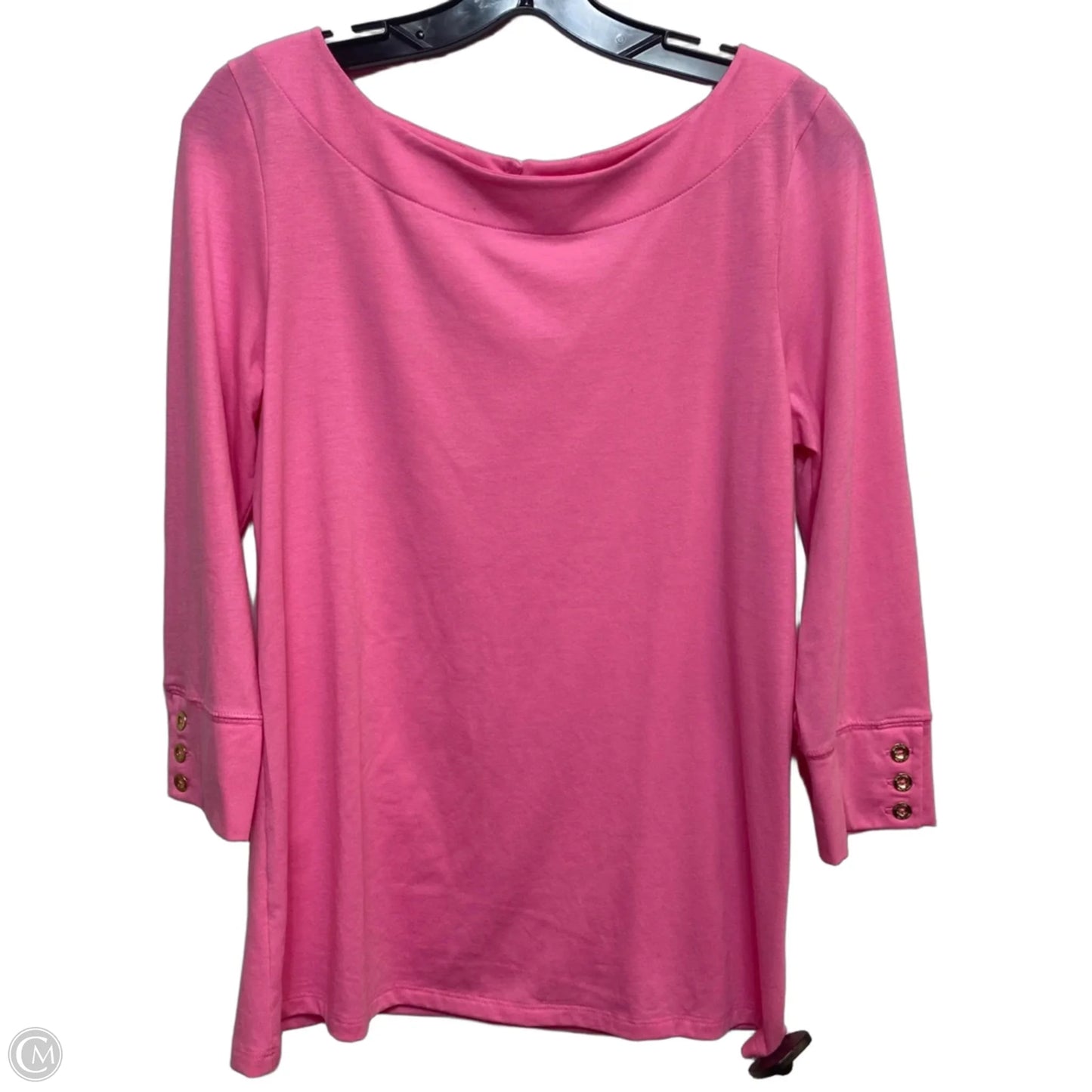 Top Long Sleeve Designer By Lilly Pulitzer In Pink, Size: M