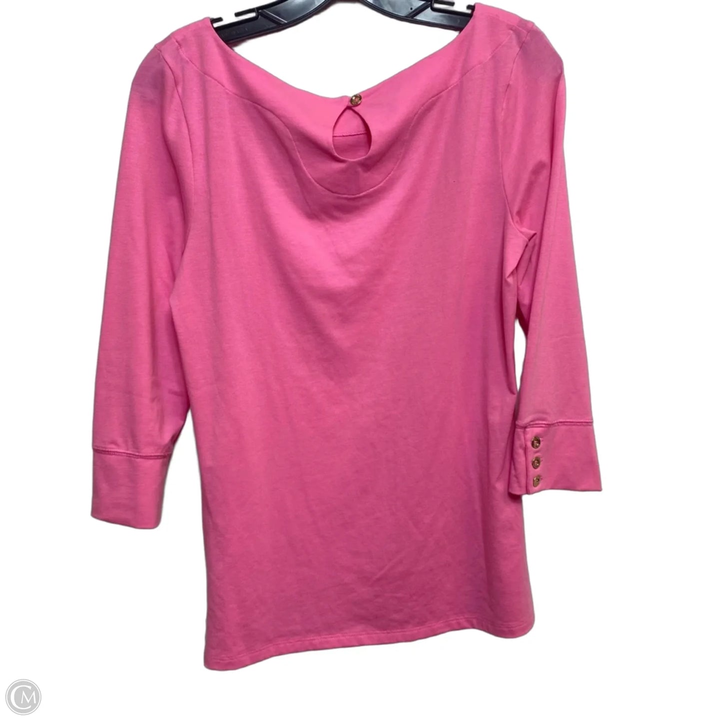 Top Long Sleeve Designer By Lilly Pulitzer In Pink, Size: M