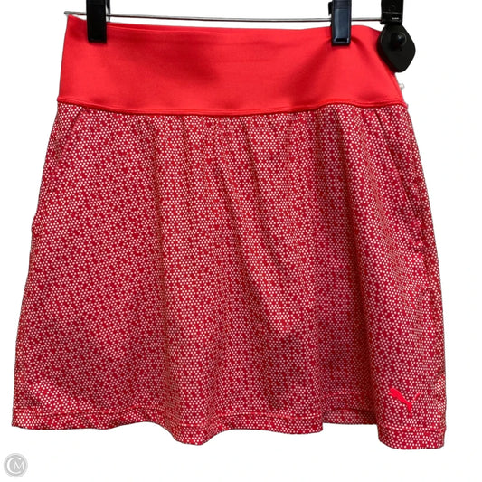 Athletic Skort By Puma In Pink, Size: S