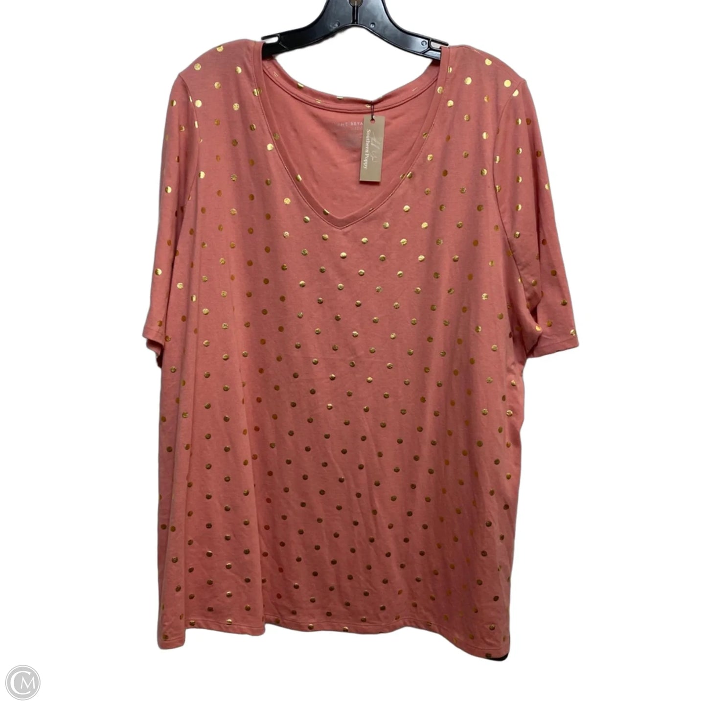 Top Short Sleeve By Lane Bryant In Pink, Size: 1x