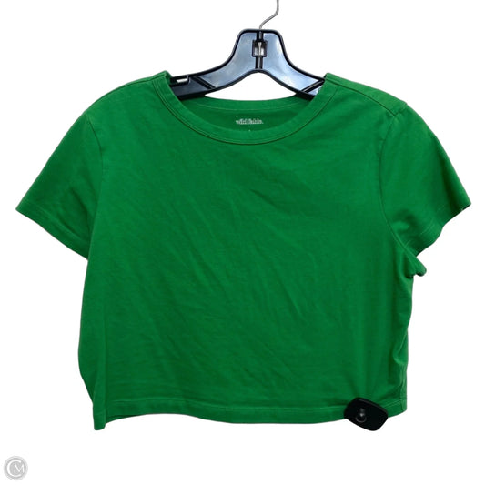 Top Short Sleeve By Wild Fable In Green, Size: L