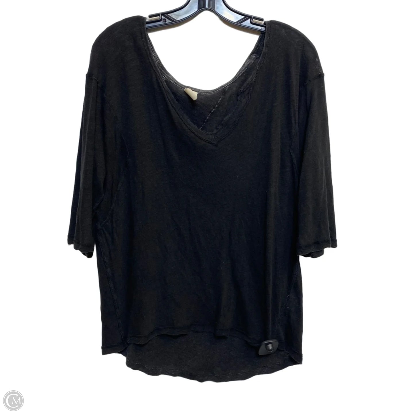 Top 3/4 Sleeve By We The Free In Black, Size: S