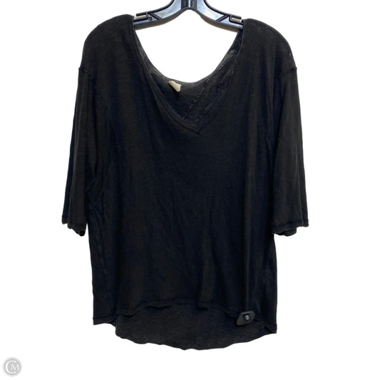 Top 3/4 Sleeve By We The Free In Black, Size: S