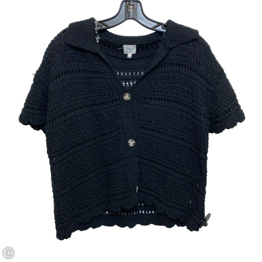 Top Short Sleeve By Francesca's In Black, Size: S