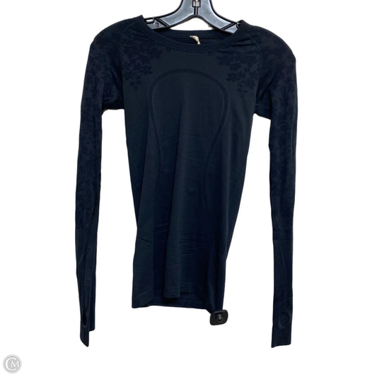 Athletic Top Long Sleeve Crewneck By Lululemon In Navy, Size: S