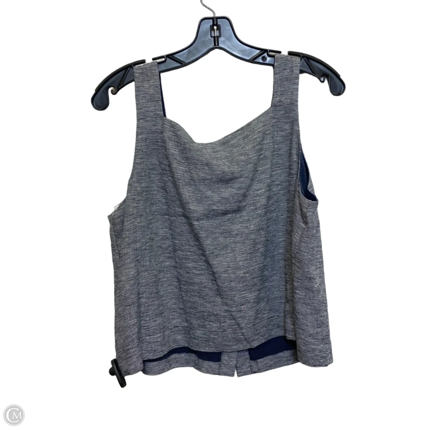 Top Sleeveless By Loft In Blue, Size: M