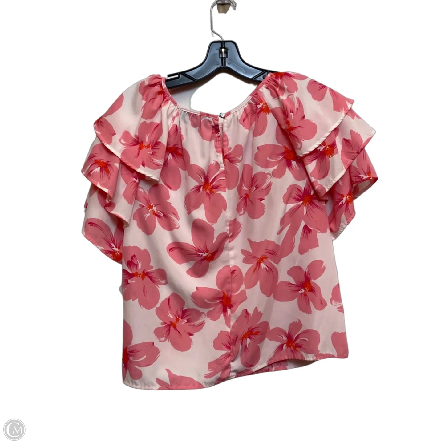 Top Short Sleeve By Alice Blue In Pink, Size: L