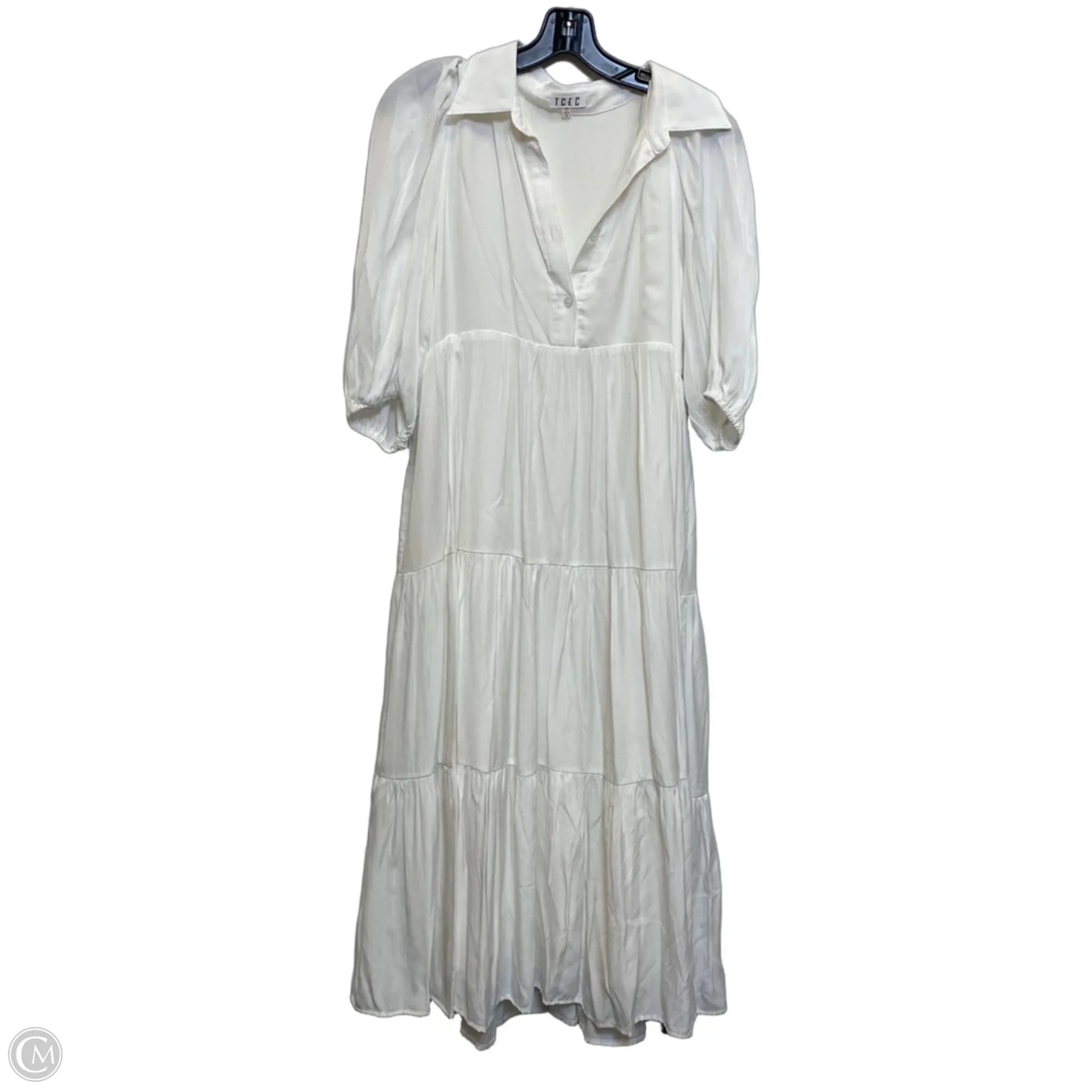 Dress Casual Midi By Tcec In White, Size: S