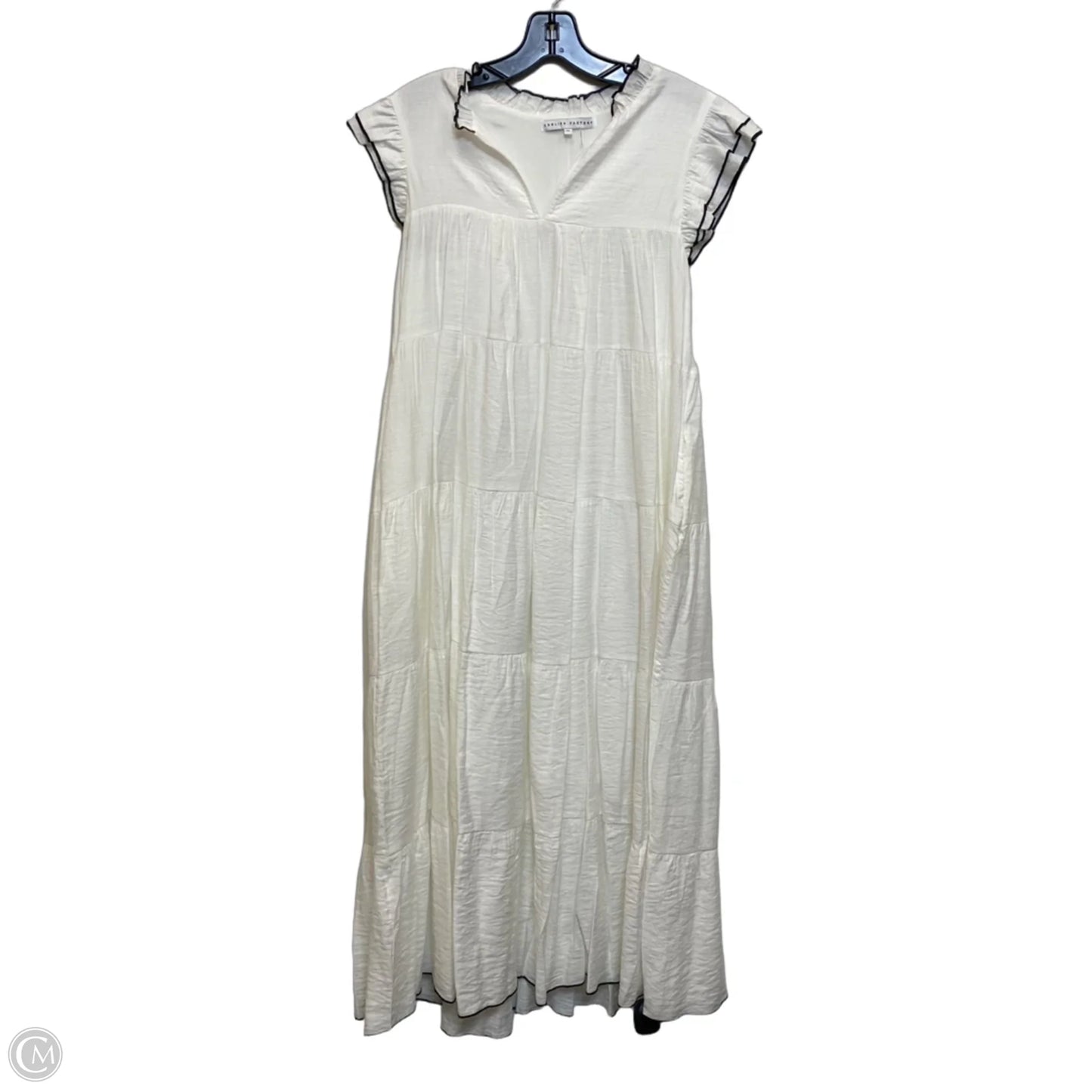 Dress Casual Midi By English Factory In Cream, Size: Xs
