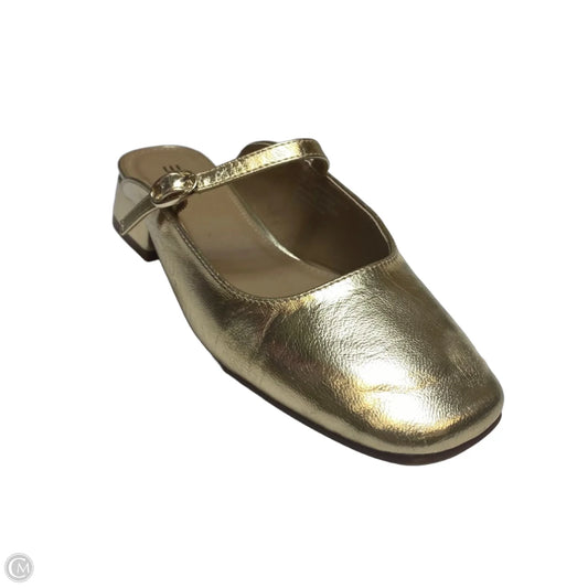 Shoes Heels Block By Esprit In Gold, Size: 6.5