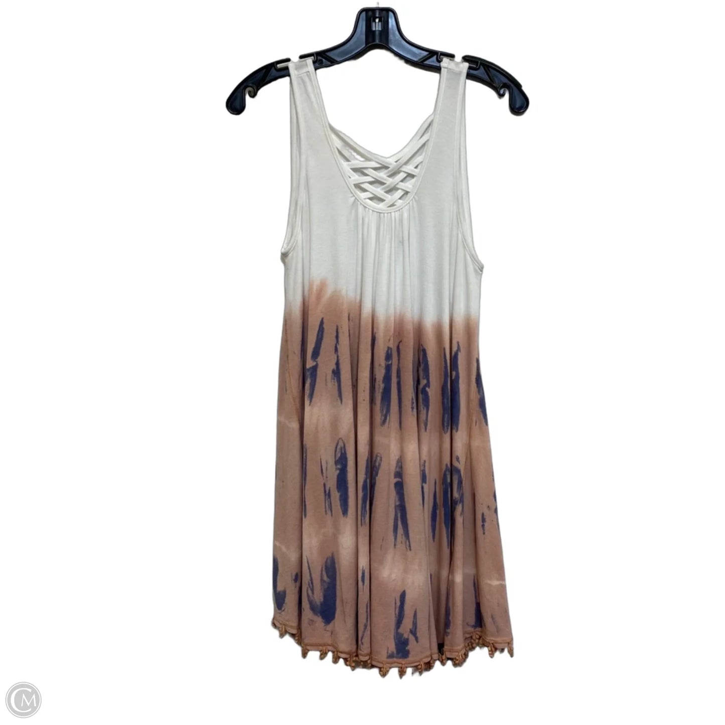 Dress Casual Short By Umgee In Pink & White, Size: S