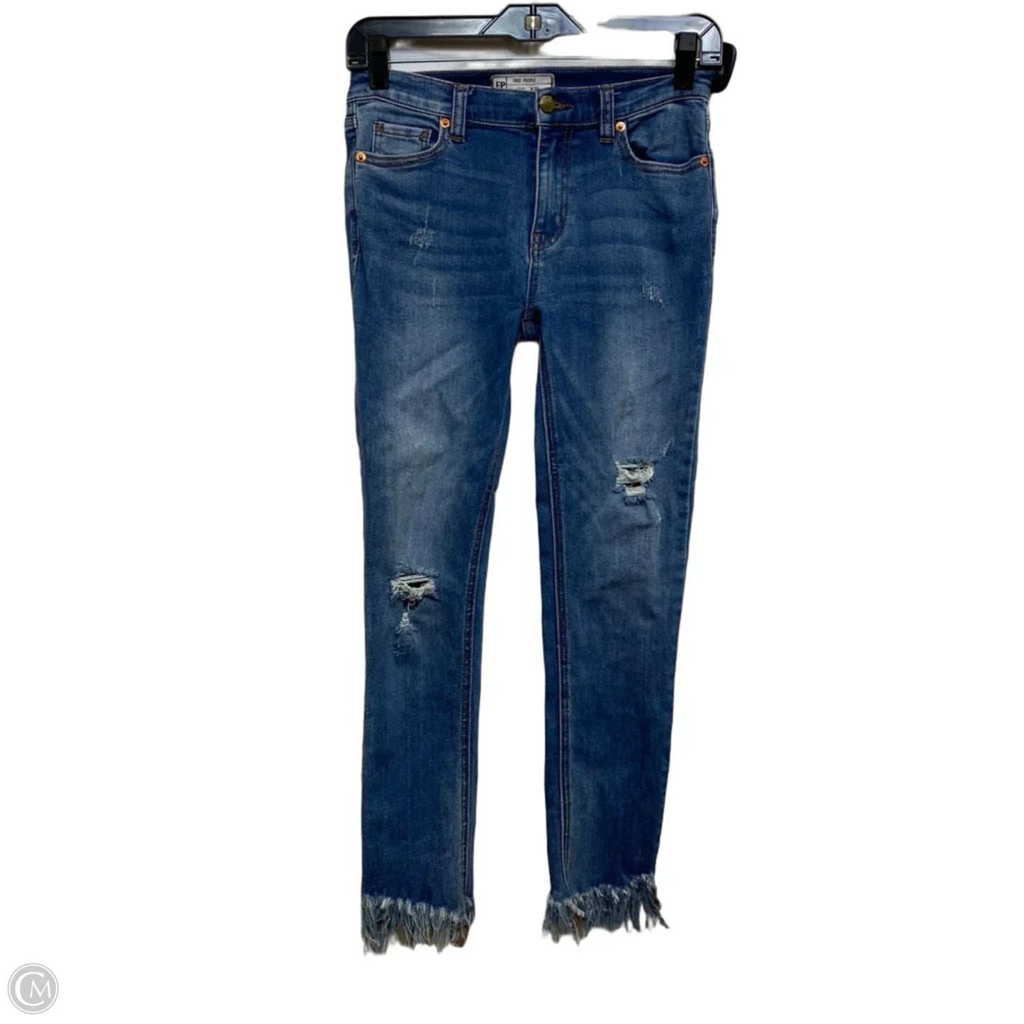 Jeans Skinny By Free People In Blue, Size: 2