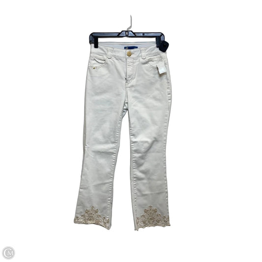 Jeans Straight By Democracy In Cream, Size: 2