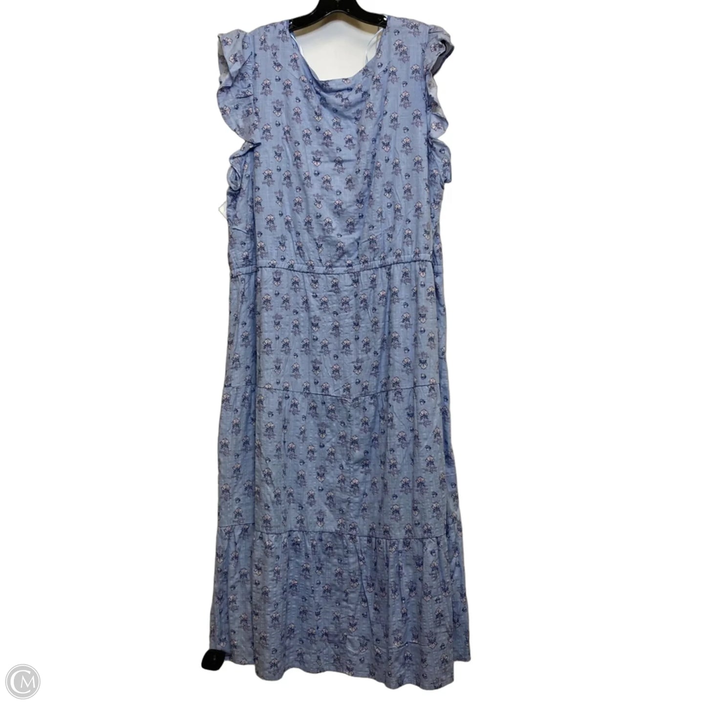 Dress Casual Midi By Lucky Brand In Blue, Size: 3x