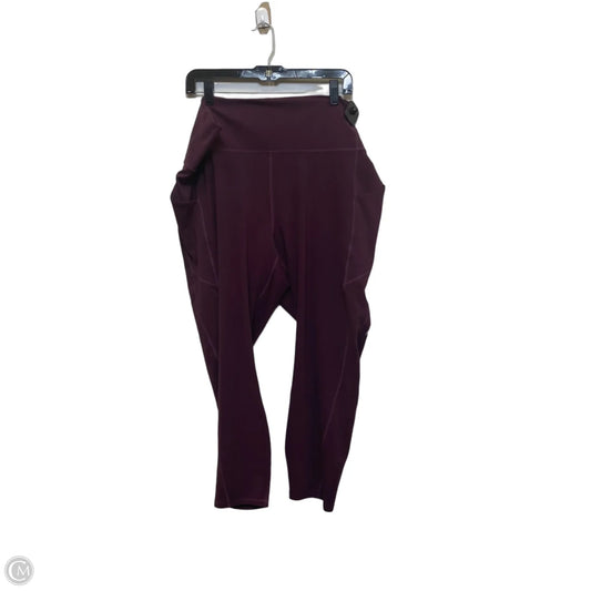 Athletic Leggings By Fabletics In Purple, Size: 4x