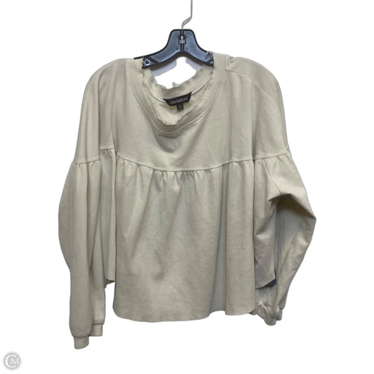 Sweatshirt Crewneck By Davi & Dani In Cream, Size: 1x