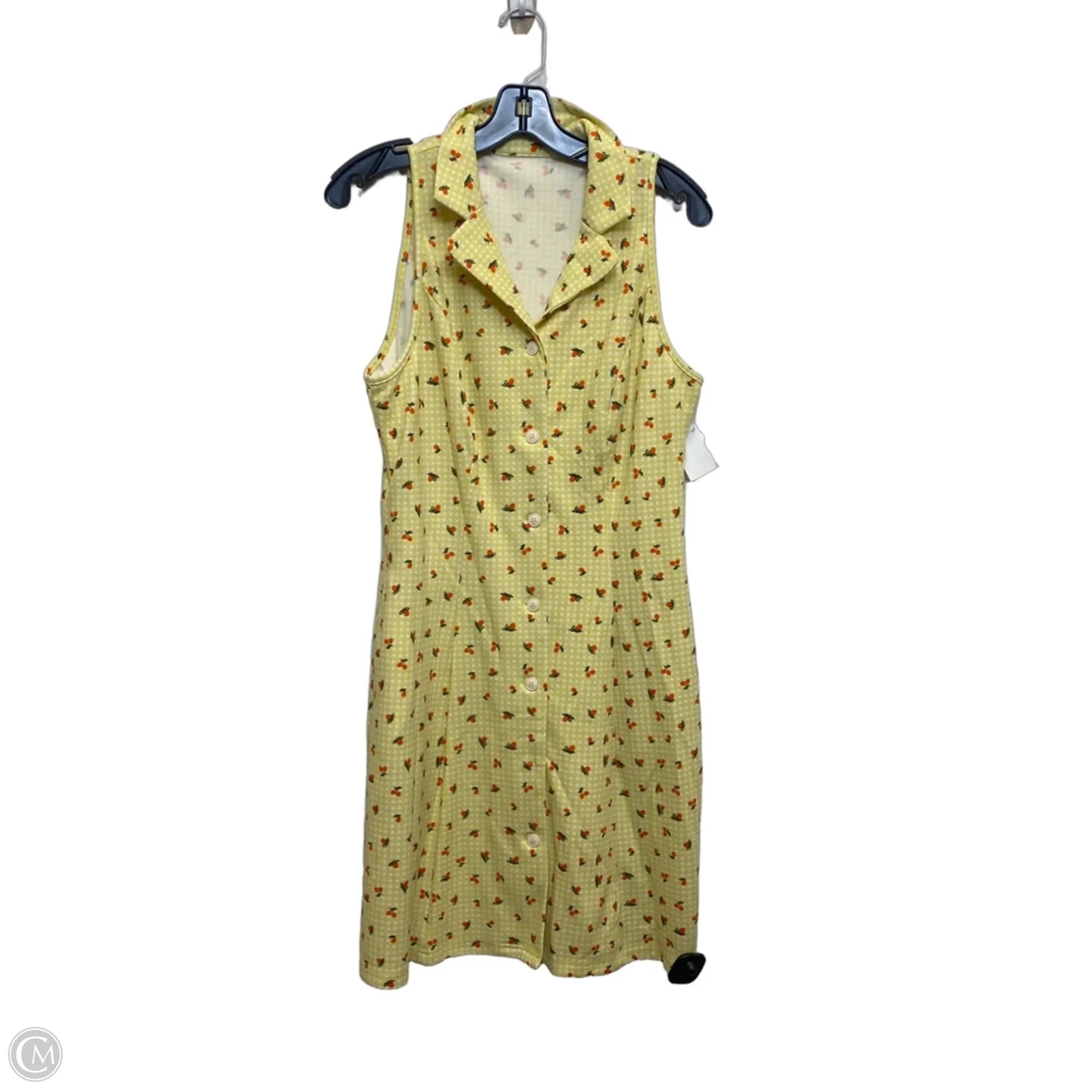Dress Casual Short By Shein In Yellow, Size: L