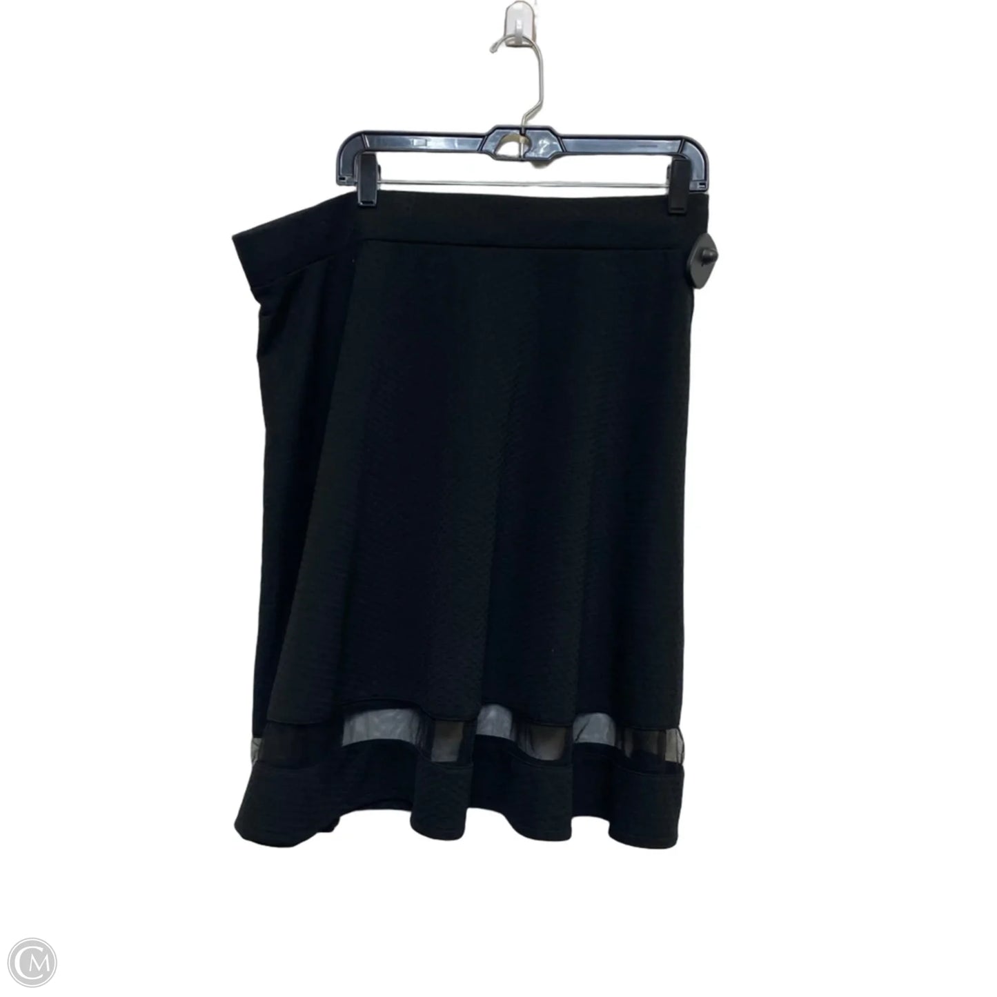 Skirt Mini & Short By Faith And Joy In Black, Size: 2x