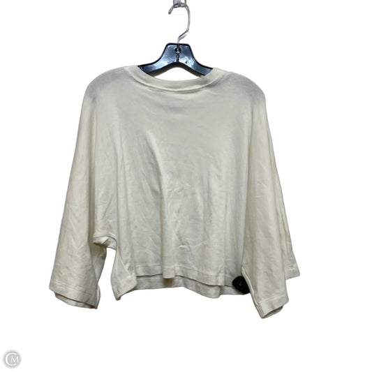 Top Short Sleeve By Topshop In Cream, Size: S