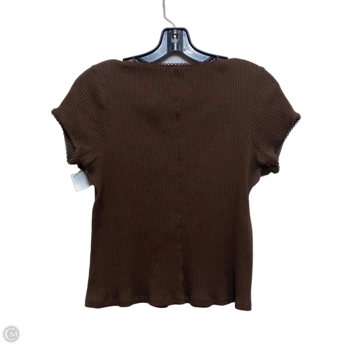 Top Short Sleeve By Free People In Brown, Size: L